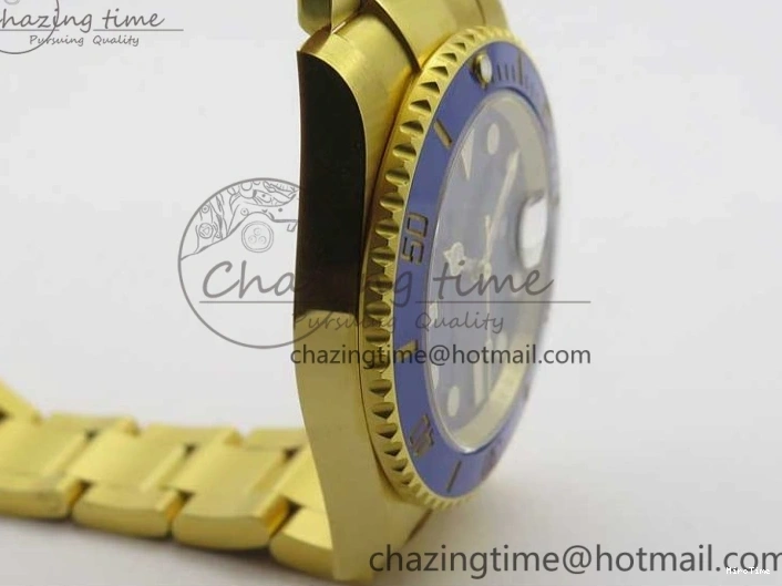 MiroTime 0522 TopPick Submariner 116610 LB ROF Best Edition YG Wrapped Blue Dial on YG Wrapped Bracelet A 2910